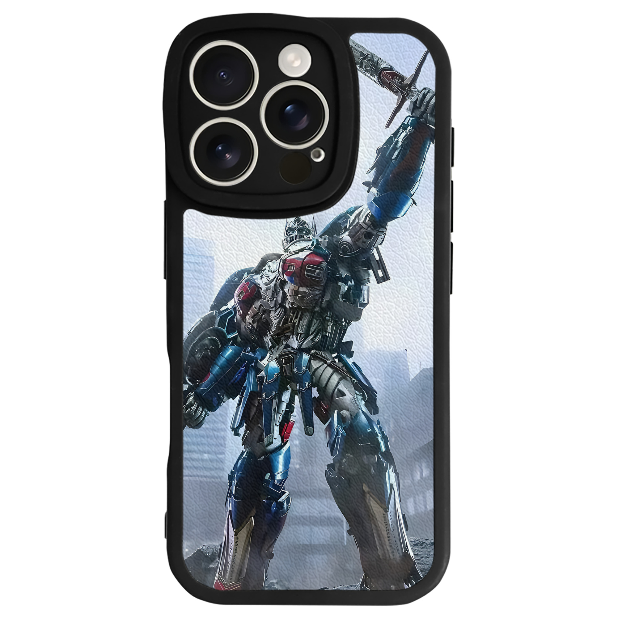 （画像用） Transformers トランスフォーマー 【iPhone 16シリーズ対応】シリコンスマホケース（レザー調） 材質：シリコン